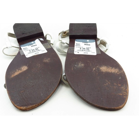 Report Signature Size 6 M White Gladiator Leather Women Sandal Shoes - Picture 6 of 6